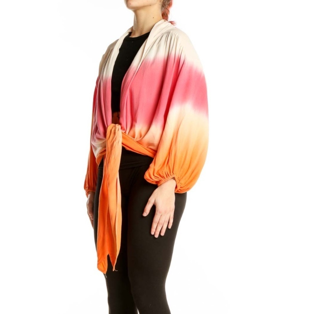 Young Fabulous & Broke Pink Orange Tie Dye Blouse - Picture 2 of 4